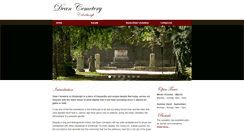 Desktop Screenshot of deancemetery.org.uk