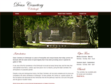 Tablet Screenshot of deancemetery.org.uk